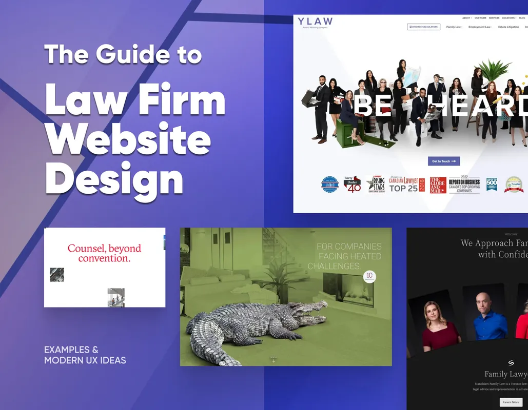 Ügyvédi iroda webdesign: a legjobb példák és modern UX ötletek