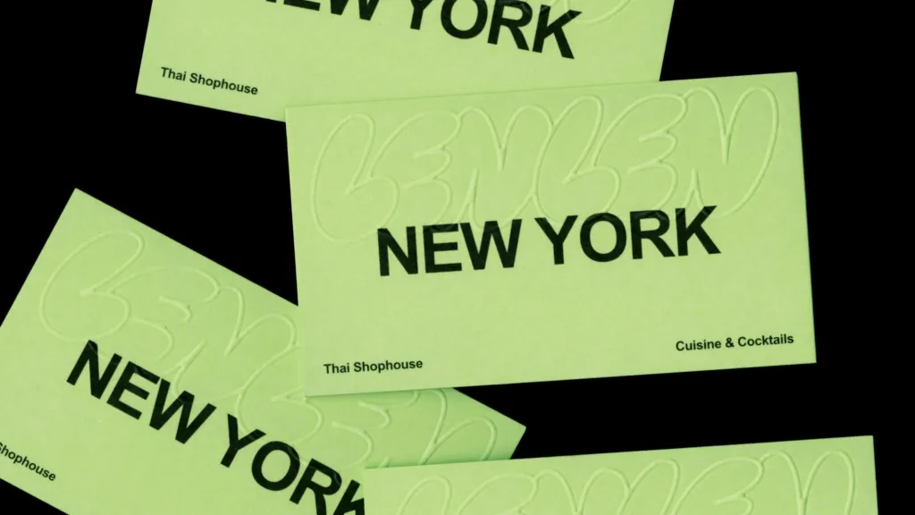 A Pentagram kontrollált káoszt teremt a manhattani LenLen thai étterem arculatában
