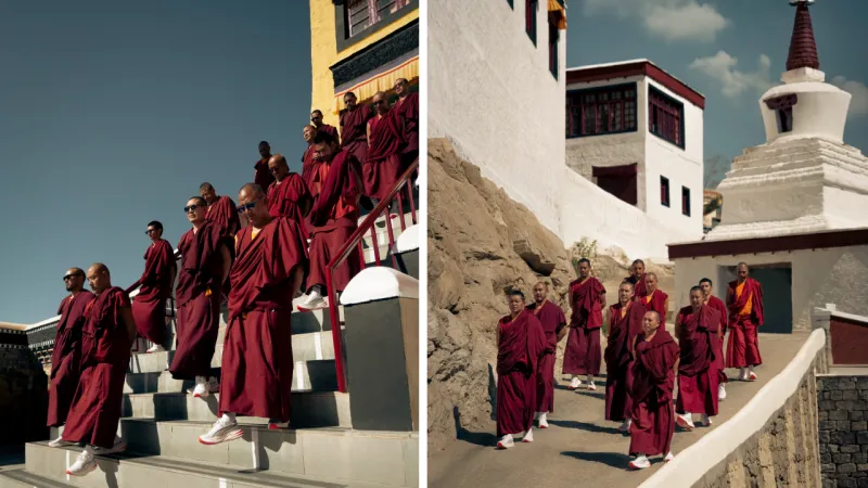 Buddhista szerzetesek futócipőben kampányolnak a Pumának