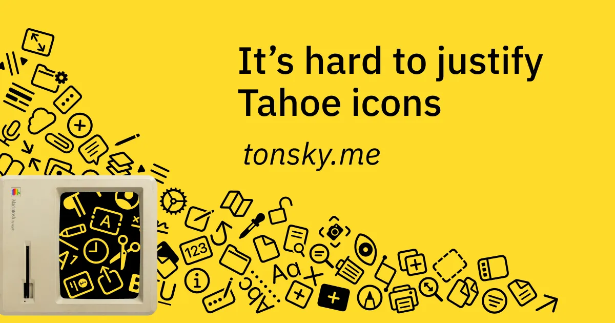 Miért bukott el az Apple a Tahoe ikonjaival?
