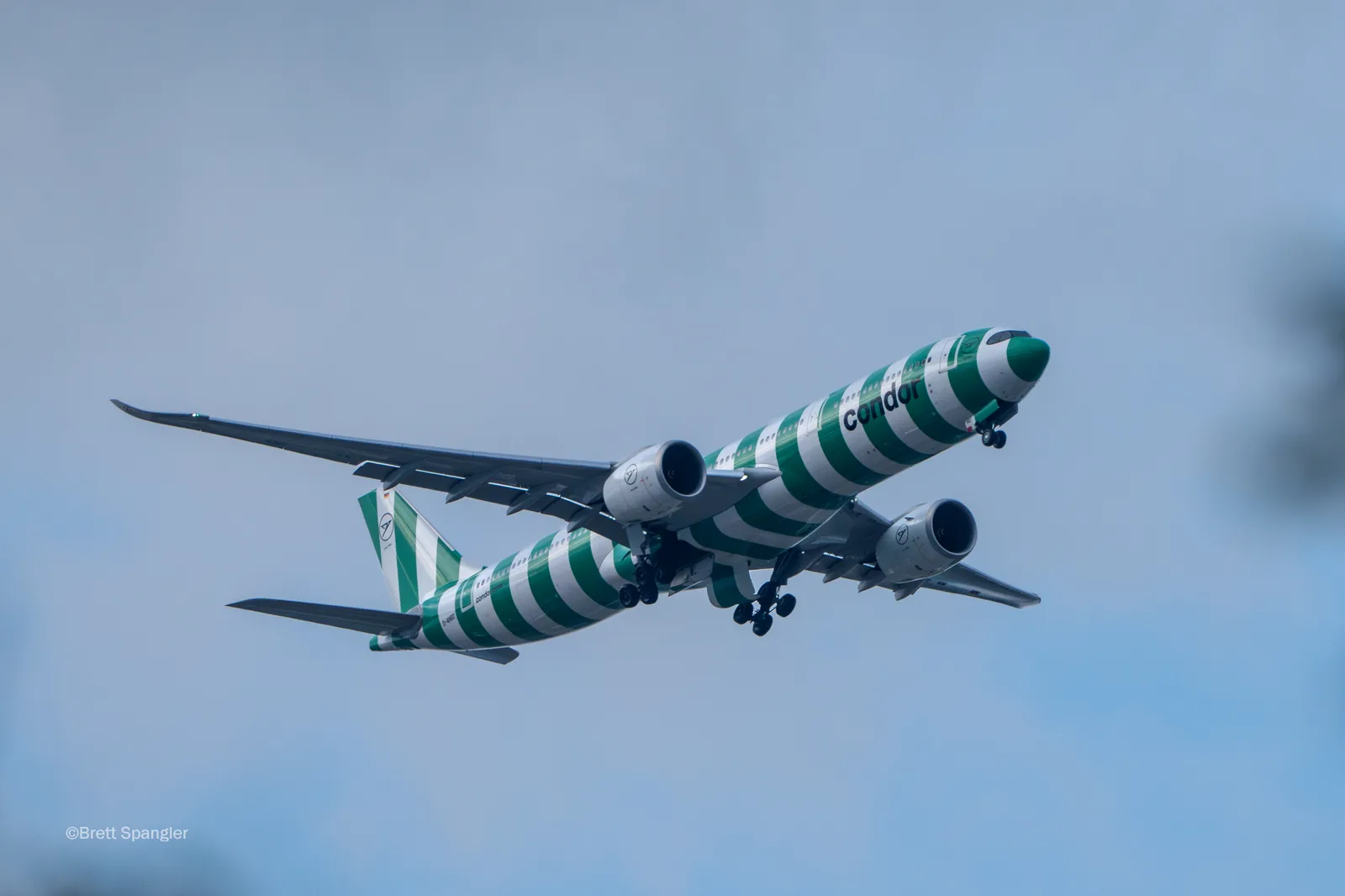 Condor Airbus A330neo az új csíkos arculatban